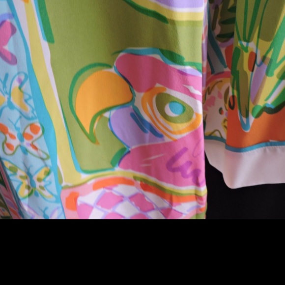 Bob Mackie Silk Shirt Open Front Blouse Small - Picture 11 of 13